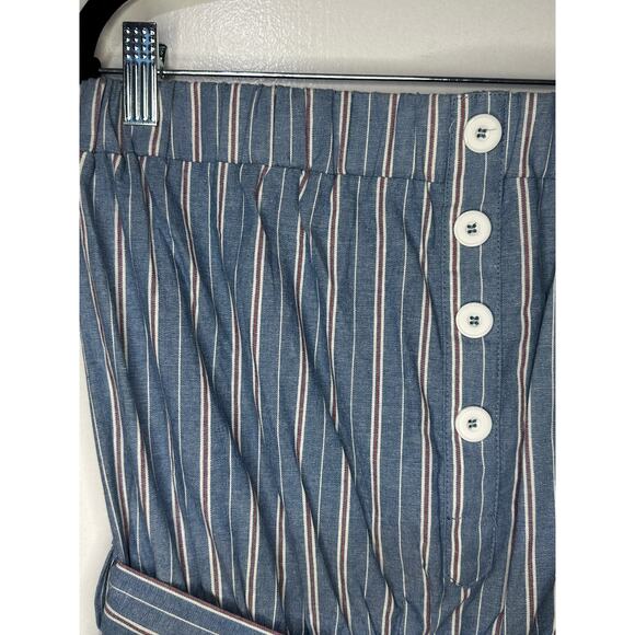 Lumiere Red, White & Blue Jumpsuit Size Large New w/ Tags Belted Waist - Picture 6 of 12